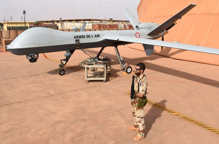 Un drone de l'armée française au Niger, pour l’opération Barkhane